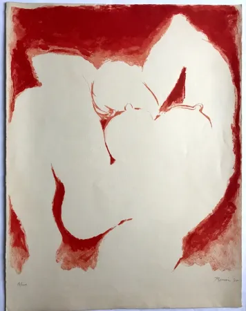 リトグラフ Pignon - Nu blanc / Salon de Mai