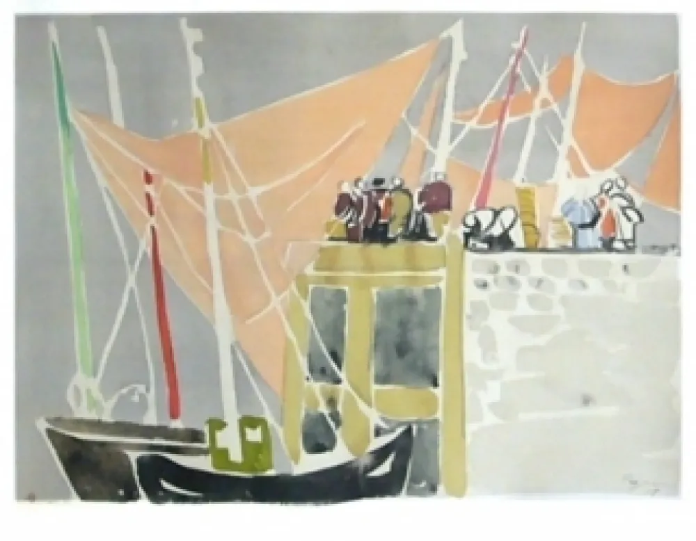 リトグラフ Pignon - Ostende