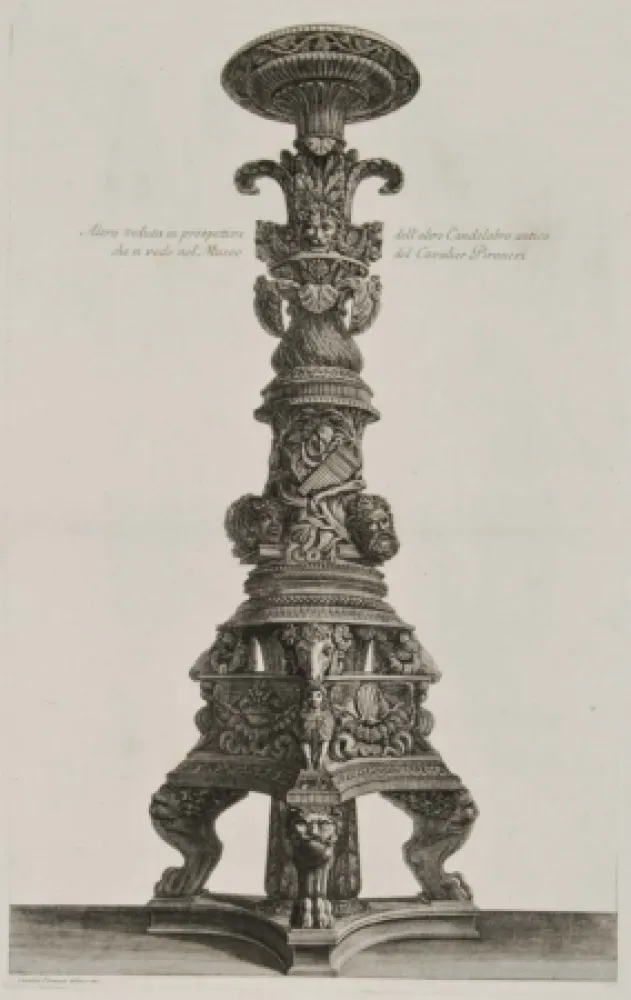 彫版 Piranesi - Perspectiva de candelabro