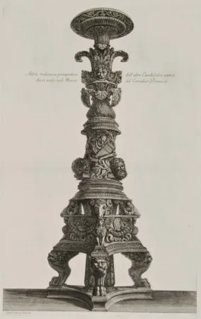 彫版 Piranesi - Perspectiva de candelabro