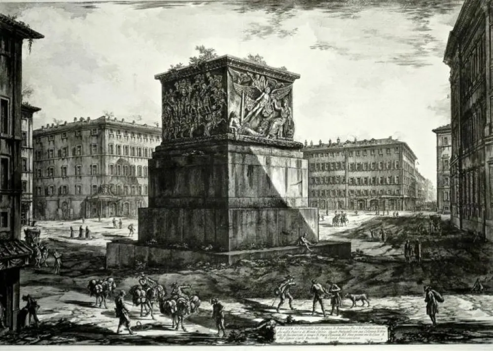 彫版 Piranesi - Veduta del Piedestallo dell'Aposteosi, from 