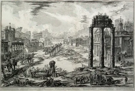彫版 Piranesi - Veduta di Campo Vaccino 