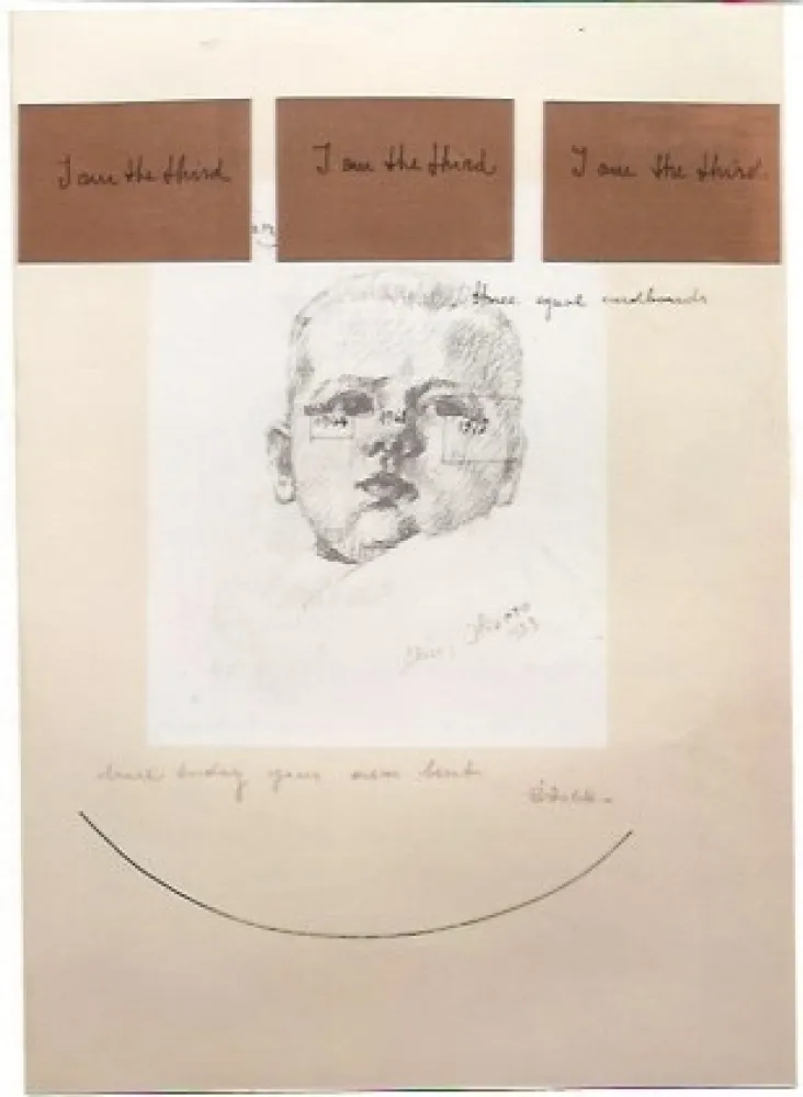 シルクスクリーン Pistoletto - I am the third