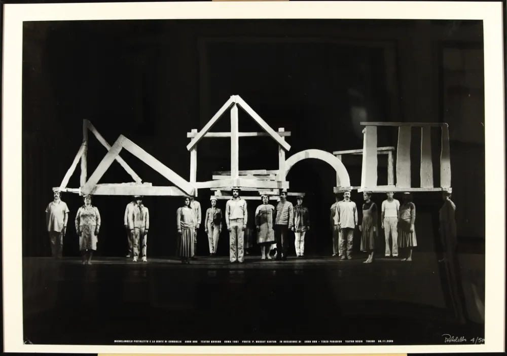 写真 Pistoletto - Michelangelo Pistoletto e la gente di Corniglia