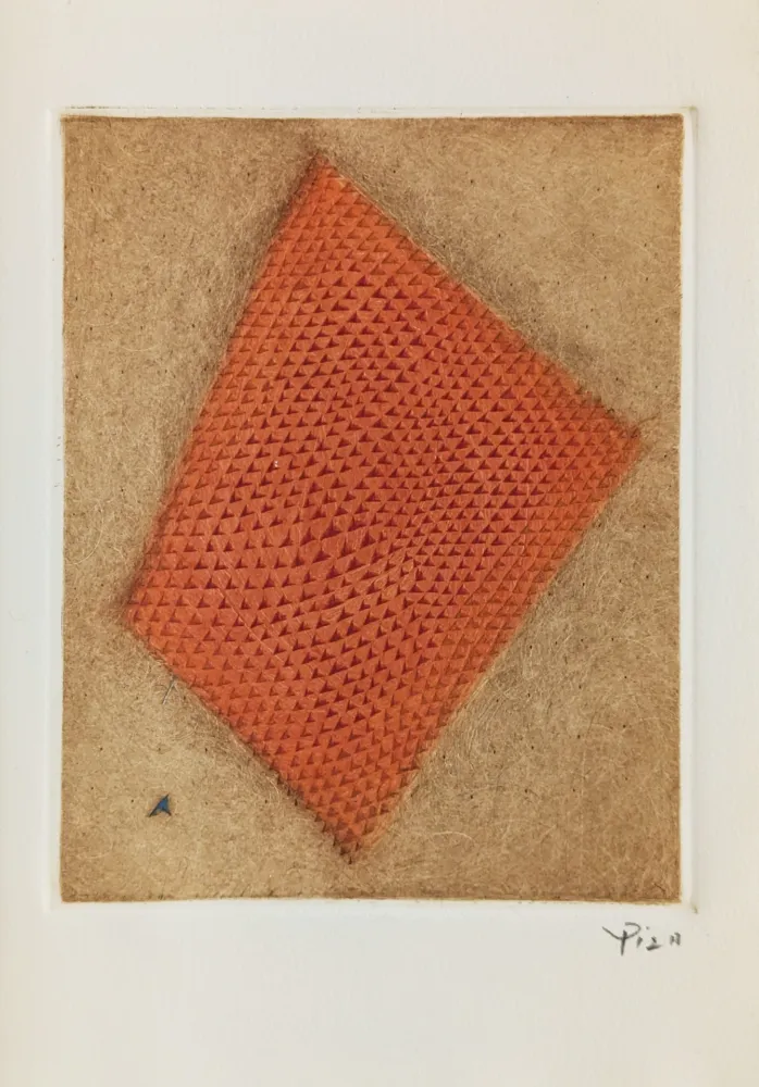 彫版 Piza - Carte de Voeux - Galerie Michel (Paris) 