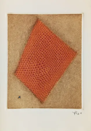 彫版 Piza - Carte de Voeux - Galerie Michel (Paris) 