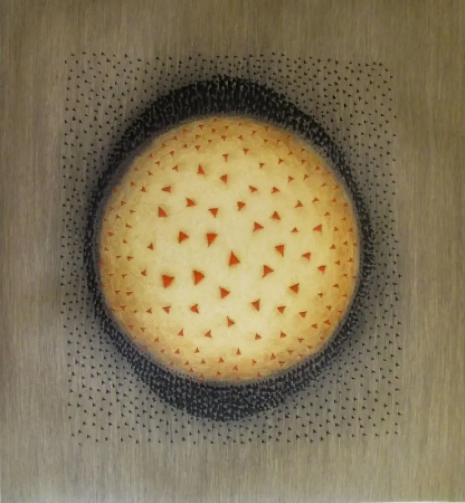 エッチング Piza - Espace dans les ronds