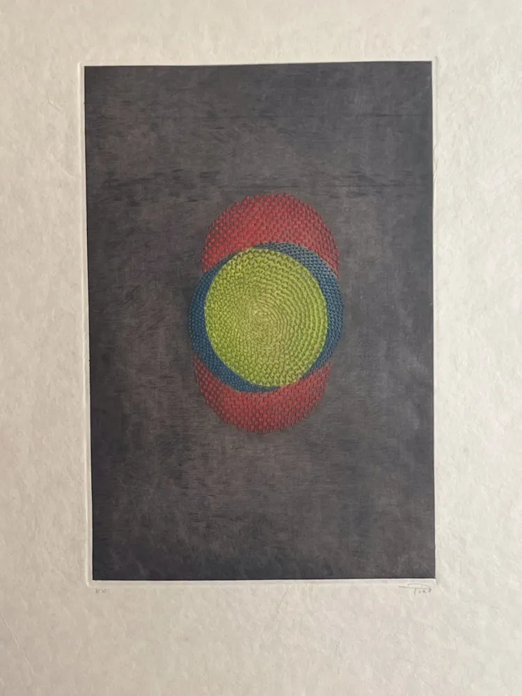 彫版 Piza - Rouge bleu vert 