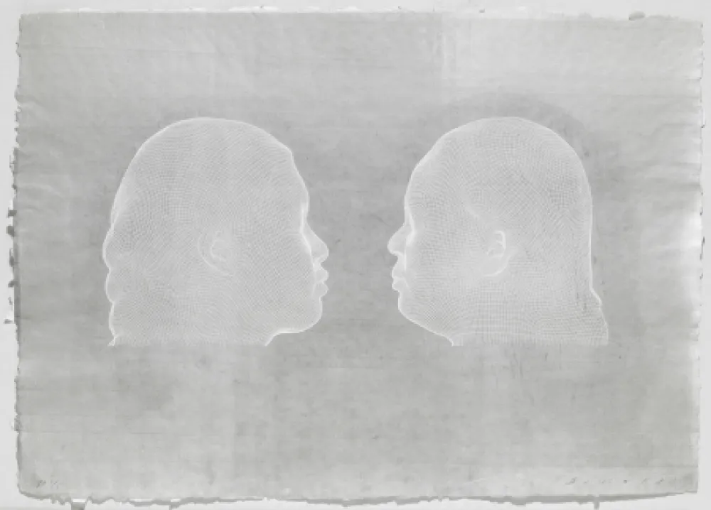 彫版 Plensa - Nuria et Irma (blanc)