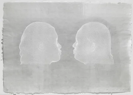 彫版 Plensa - Nuria et Irma (blanc)