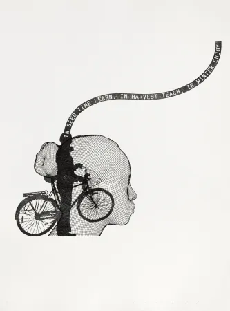 彫版 Plensa - Suite du temps VII