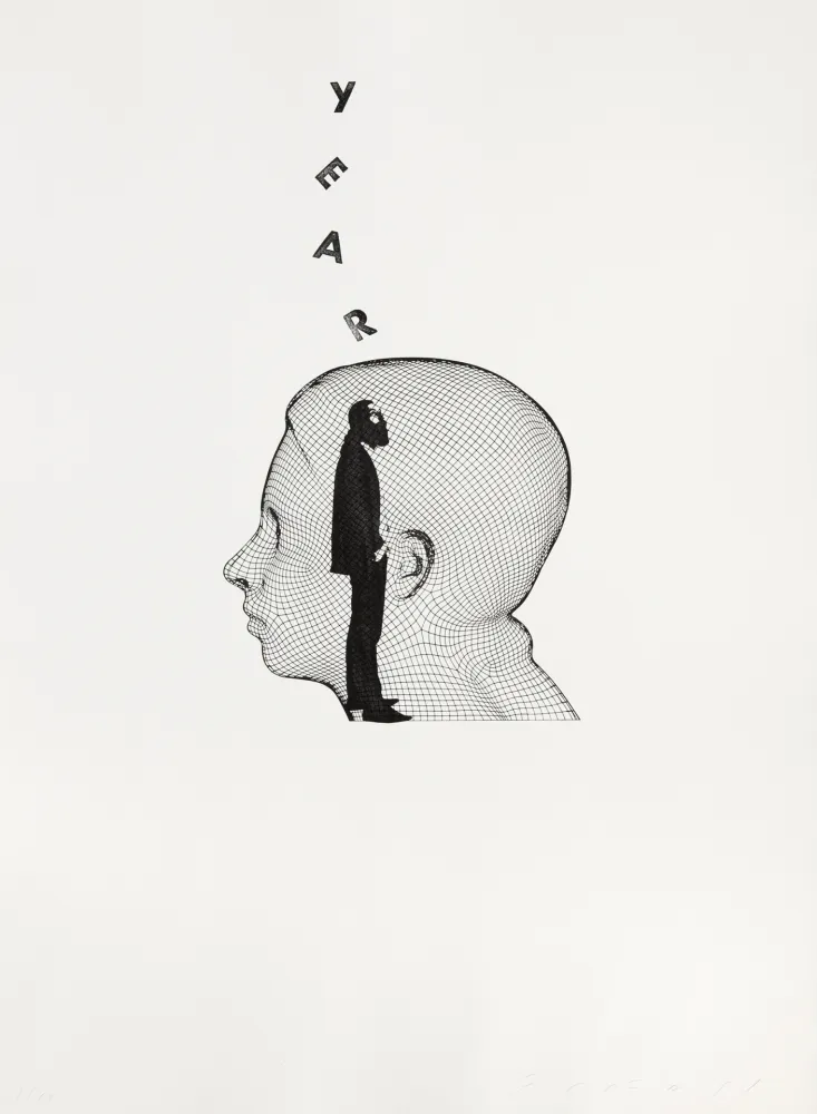 彫版 Plensa - Suite du temps XIV