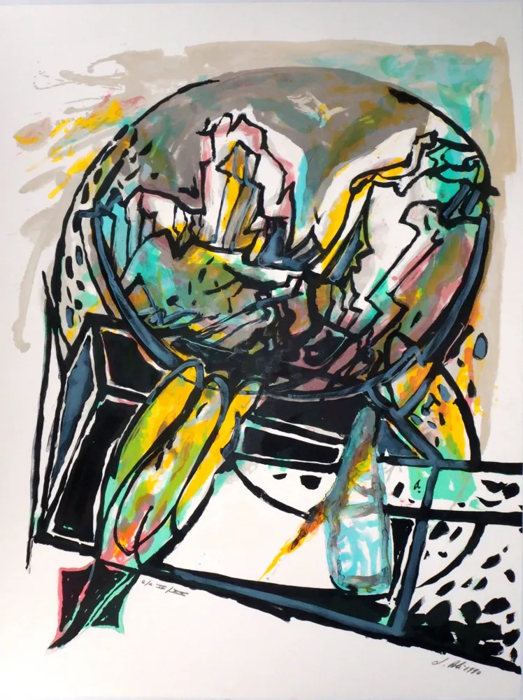 リトグラフ Poli - Cohérence, le Monde