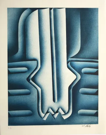 リトグラフ Poli - Forage en mer