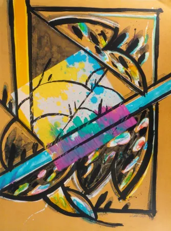 リトグラフ Poli - Les Perruches