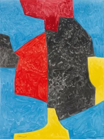 リトグラフ Poliakoff - Composition