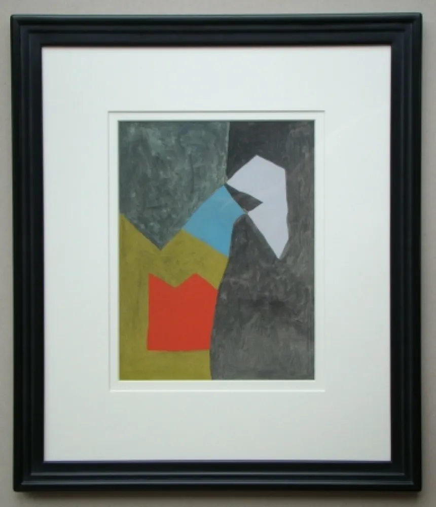 ステンシル Poliakoff - Gouache, 1955