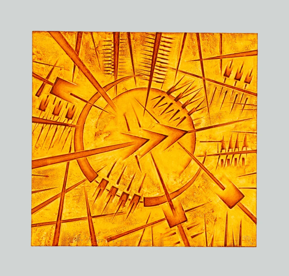 沈み彫り Pomodoro - Composizione