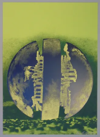 リトグラフ Pomodoro - Composizione