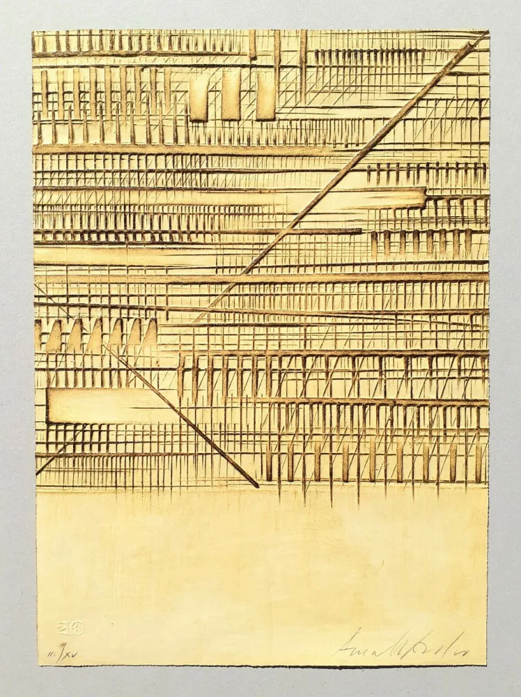 エッチング Pomodoro - Lettera sbarrata