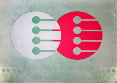 リトグラフ Pomodoro - Untitled