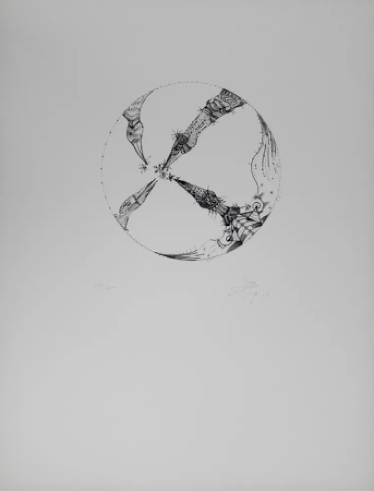 リトグラフ Ponç - 4 pájaros (4 Birds)