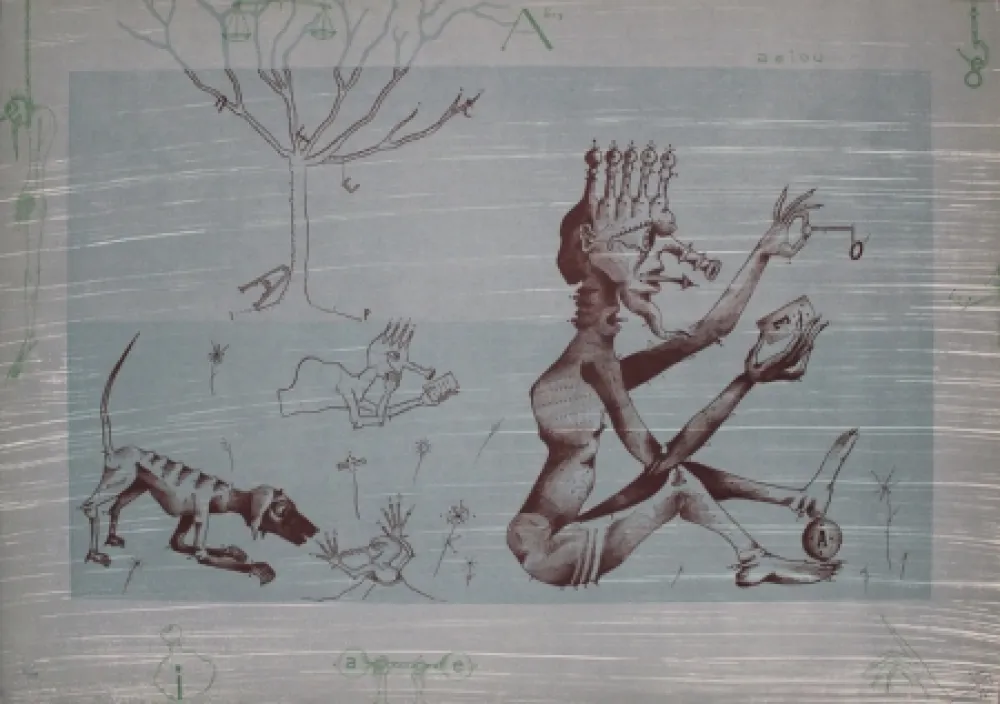 リトグラフ Ponç - Gos-1 / Dog-1