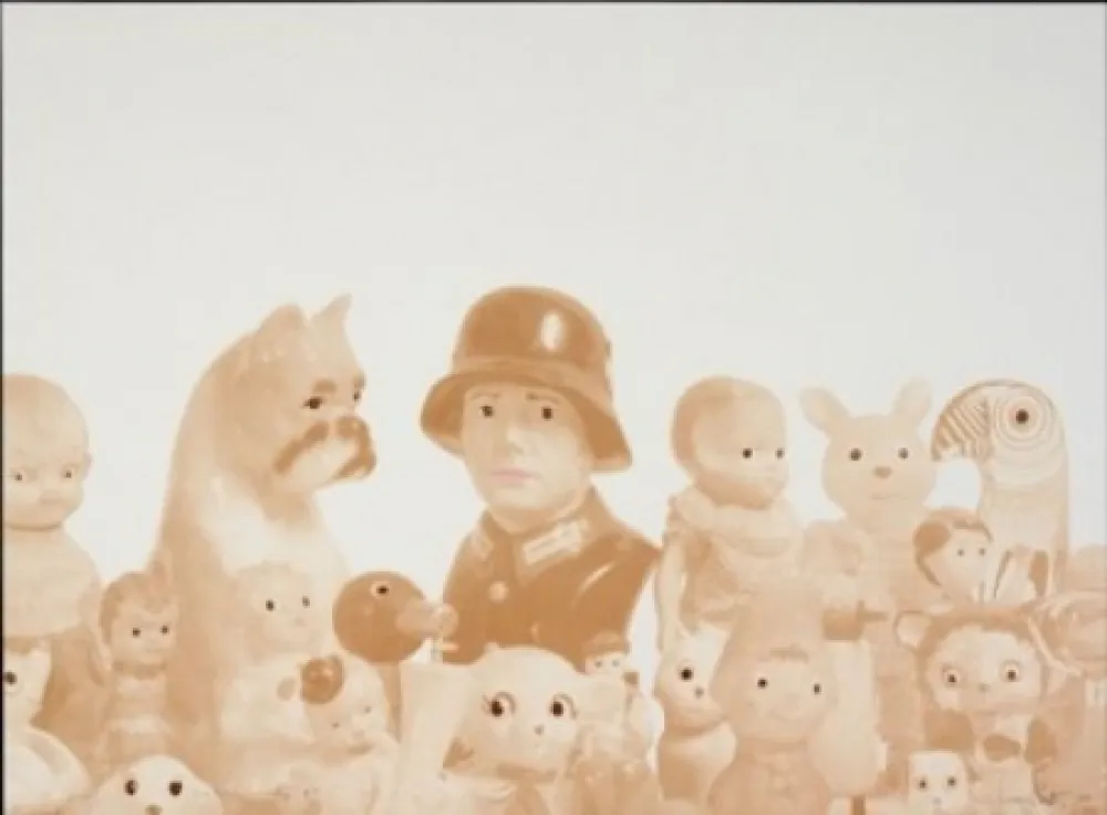 リトグラフ Porter - Sin título con nazi