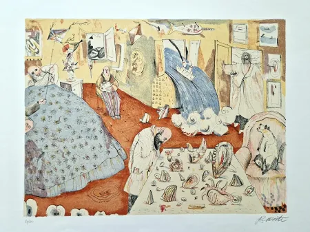 リトグラフ Possenti - Stanza del marinaio