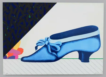 シルクスクリーン Pozzati - Due passi en plen air