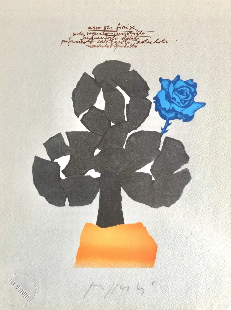 オフセット Pozzati - Fiori (Flowers)