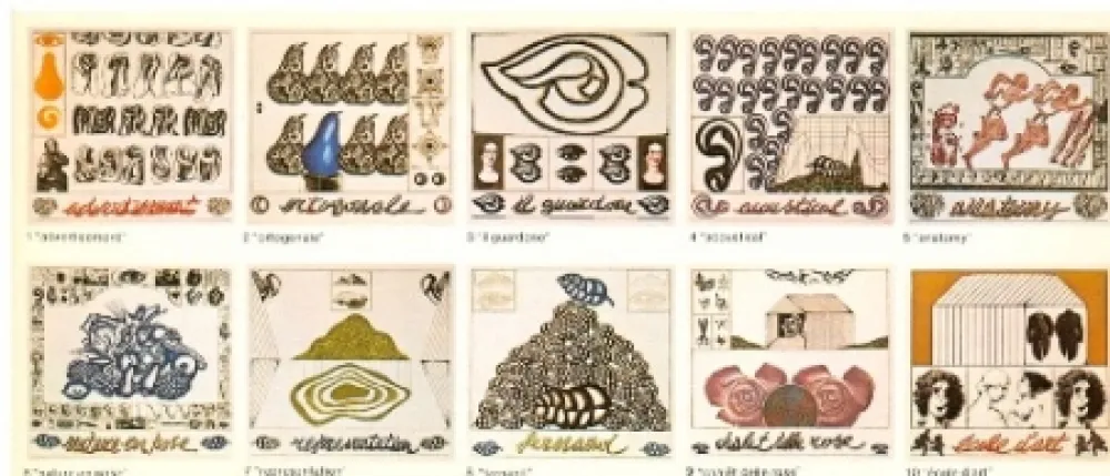 エッチングと　アクチアント Pozzati - L'anatomia della bellezza