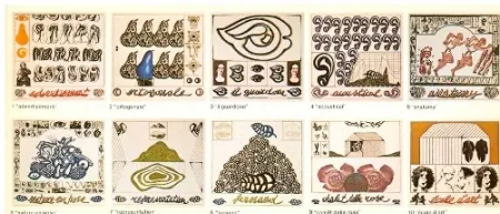 エッチングと　アクチアント Pozzati - L'anatomia della bellezza