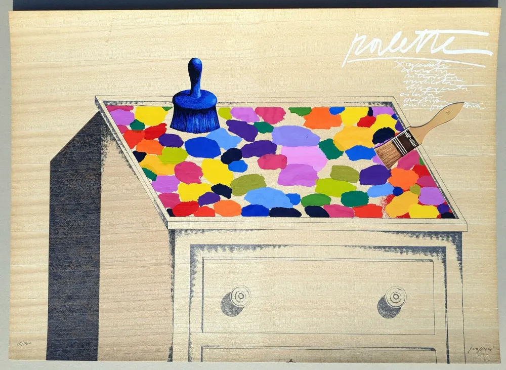 シルクスクリーン Pozzati - Palette