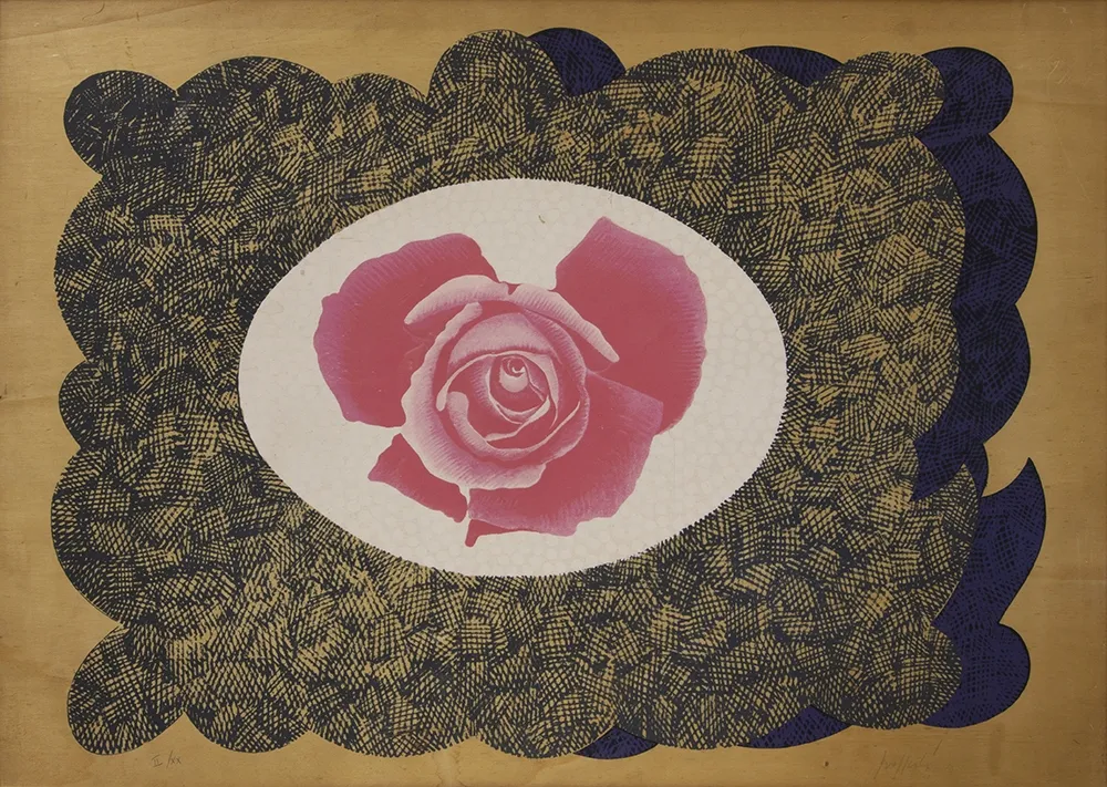 リトグラフ Pozzati - SENZA TITOLO