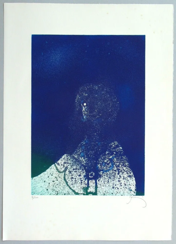 リトグラフ Prassinos - Hommage a Fellini