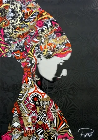 シルクスクリーン Prefab77 - Oulandos D'amour - Black/Gold