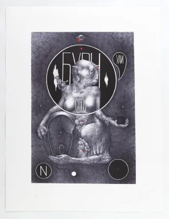 シルクスクリーン Prigov -  Portfolio «Aufbruch aus Moskau»