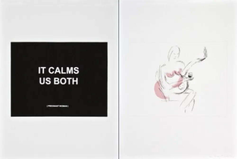 彫版 Prouvost  - It calms us both 2
