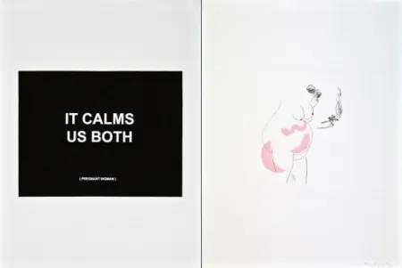 彫版 Prouvost  - It calms us both 3