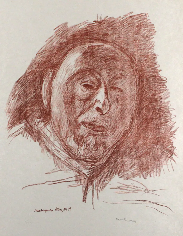 リトグラフ Purrmann - Selbstbildnis