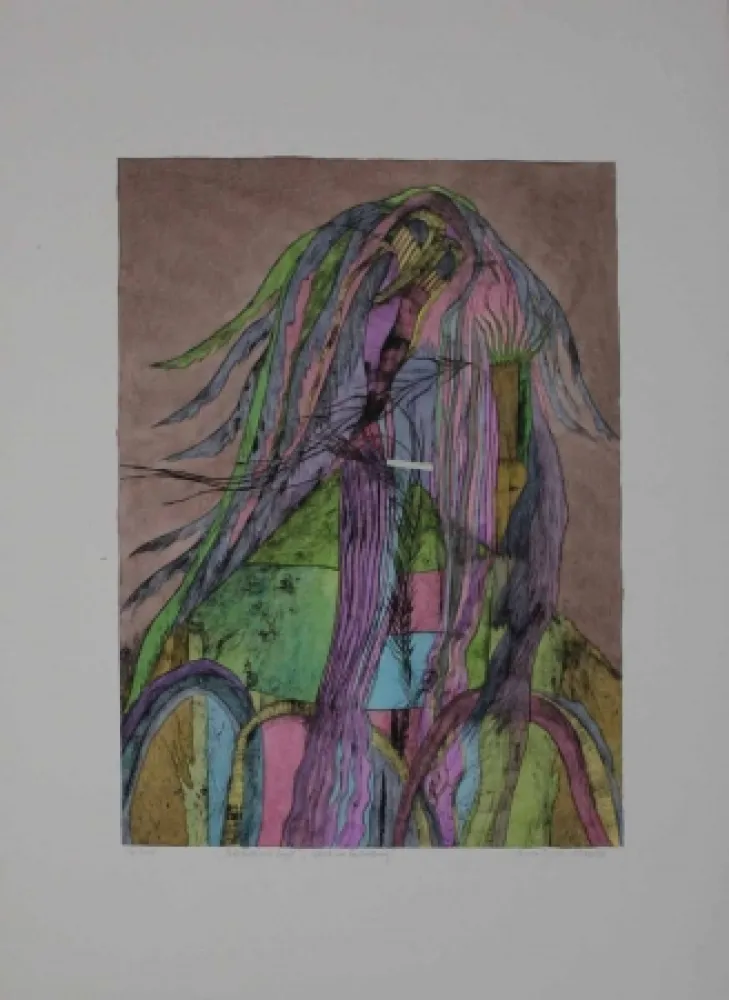 ポイントーセッシュ Pyroth - Pelzhaus mit Engel.  Schutz vor Bedrohung