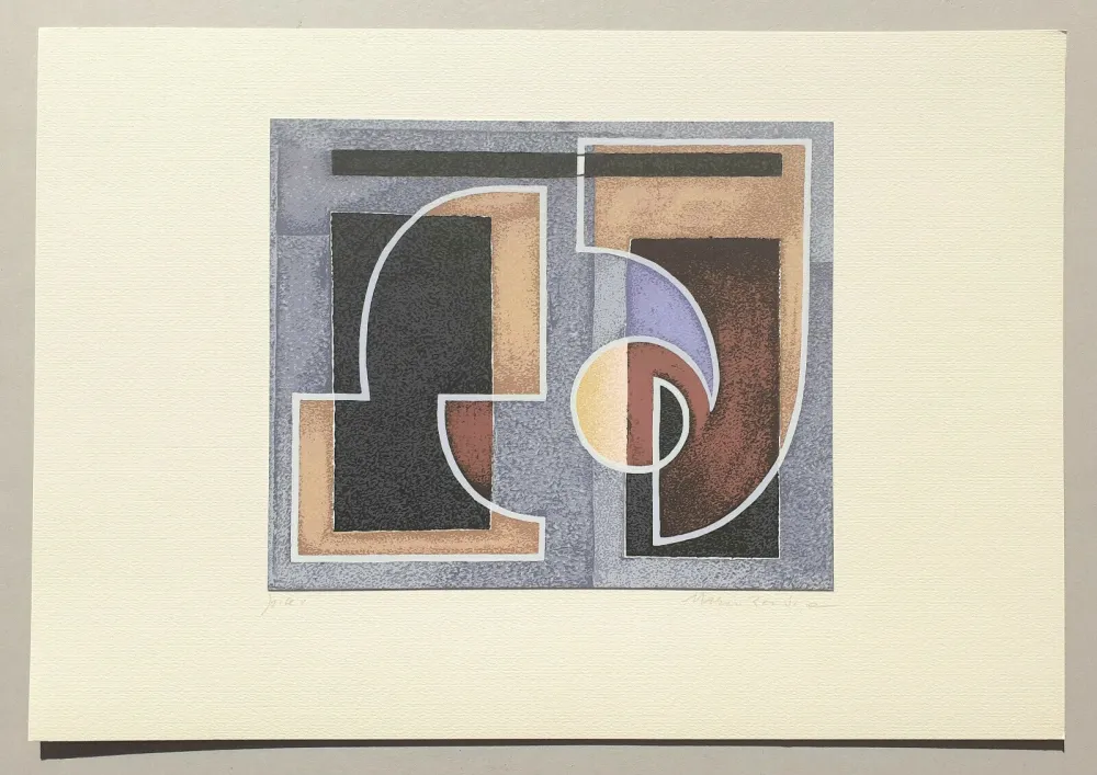 シルクスクリーン Radice - Composizione Tav. 2