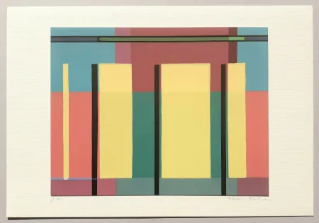 シルクスクリーン Radice - Composizione Tav. 3