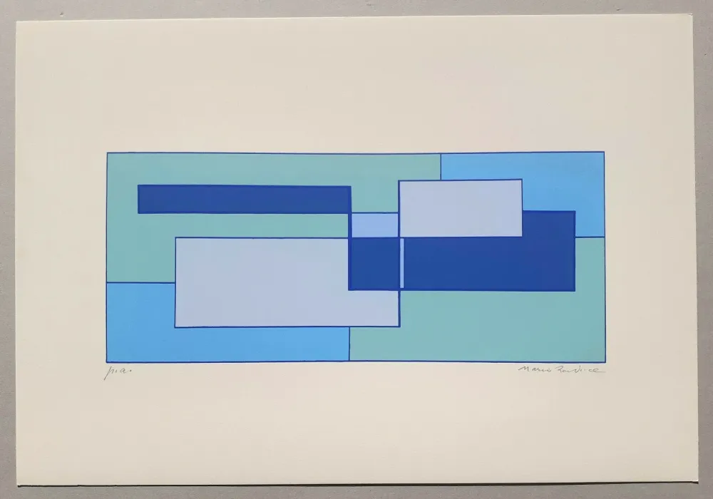 シルクスクリーン Radice - Composizione Tav. 4