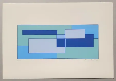 シルクスクリーン Radice - Composizione Tav. 4