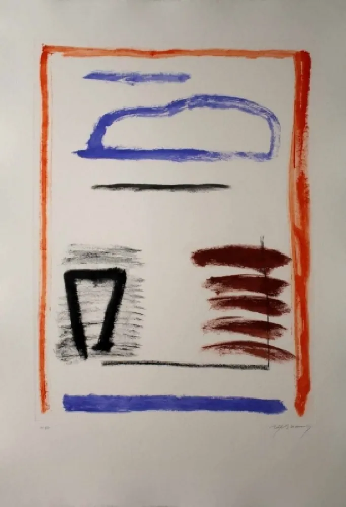 エッチングと　アクチアント Ràfols Casamada - Camí de primavera 2