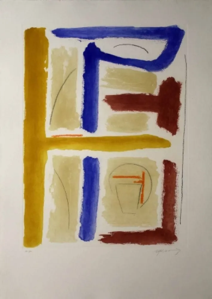 エッチングと　アクチアント Ràfols Casamada - Camí de primavera 4