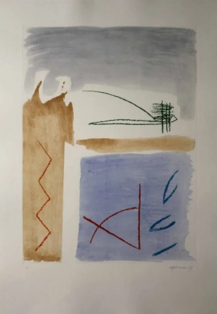 エッチングと　アクチアント Ràfols Casamada - Camí de primavera 5