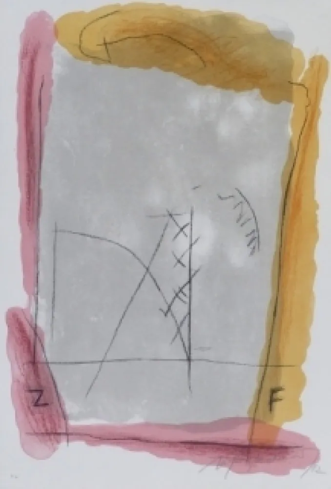 リトグラフ Ràfols Casamada - Composition 23